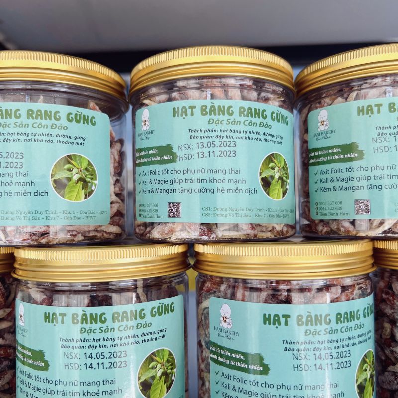 Hạt Bàng Rang Gừng